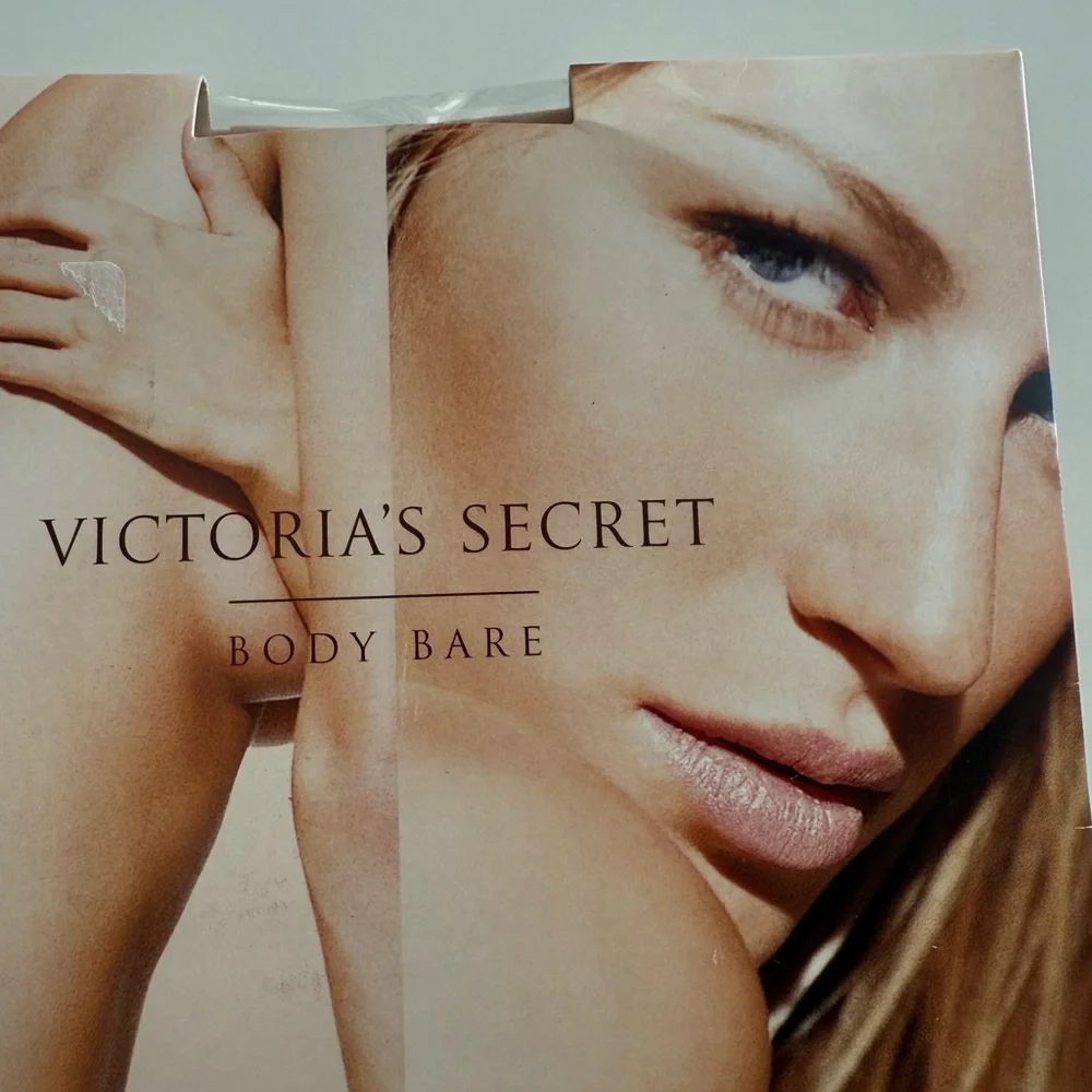 Victoria’s Secret Body Bare Hosiery 7 Denier Nude Size B‎ NWT Vintage